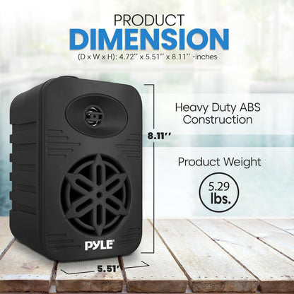 2-Way Indoor/Outdoor Speaker System 300W Black