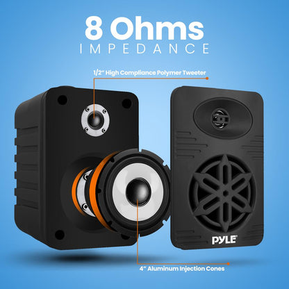 2-Way Indoor/Outdoor Speaker System 300W Black