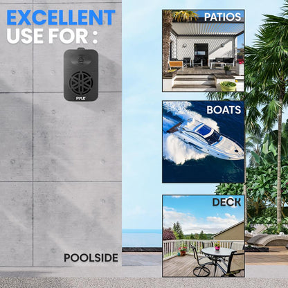 2-Way Indoor/Outdoor Speaker System 300W Black