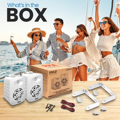 2-Way Indoor/Outdoor Speaker System 300W White