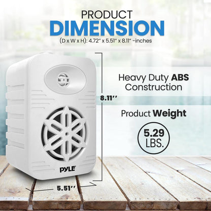 2-Way Indoor/Outdoor Speaker System 300W White