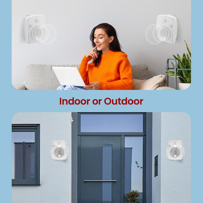 5.25" Indoor/Outdoor Wall Mount Speakers 600W White