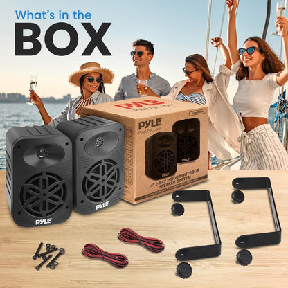 2-Way Indoor/Outdoor Speaker System 500W Black