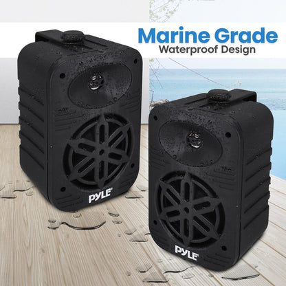 2-Way Indoor/Outdoor Speaker System 500W Black