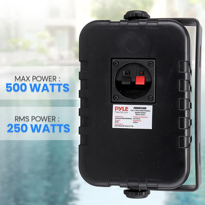 2-Way Indoor/Outdoor Speaker System 500W Black