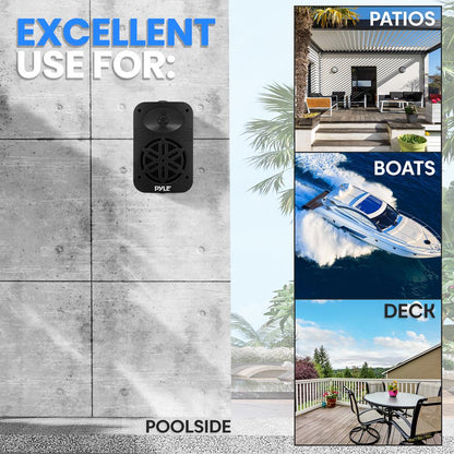 2-Way Indoor/Outdoor Speaker System 500W Black