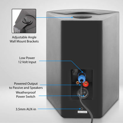 6.5'' Indoor/Outdoor Wall Mount Speakers