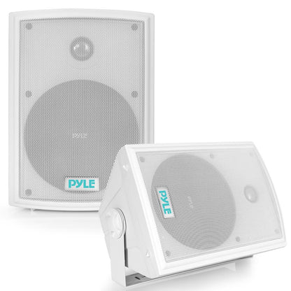 6.5'' Indoor/Outdoor Wall Mount Speakers 350W White