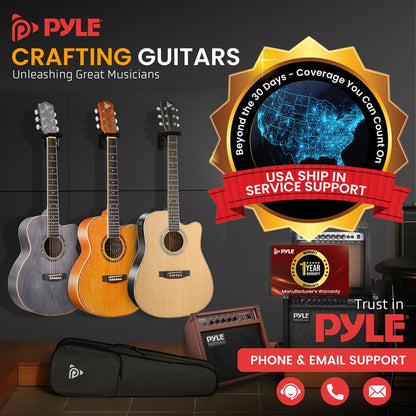 Electric Acoustic Guitar Kit with Amplif