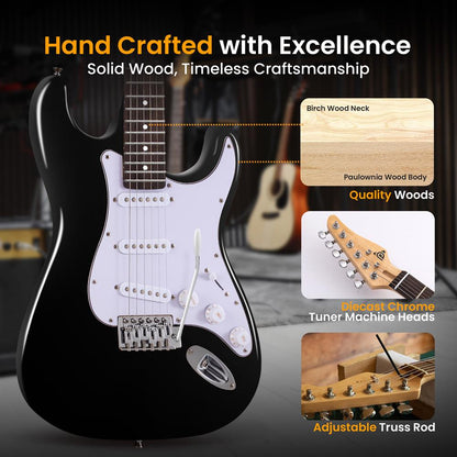 ST Style Electric Guitar Kit Black