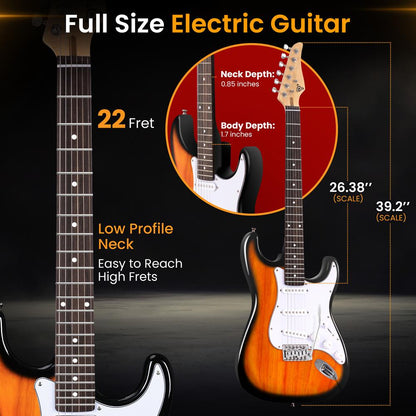 ST Style Electric Guitar Kit Sun Burst