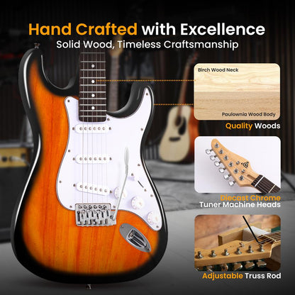 ST Style Electric Guitar Kit Sun Burst