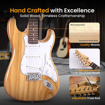 ST Style Electric Guitar Kit Natural Finish
