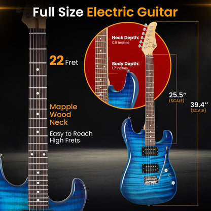 Electric Guitar Kit Blue