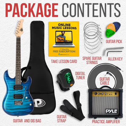 Electric Guitar Kit Blue