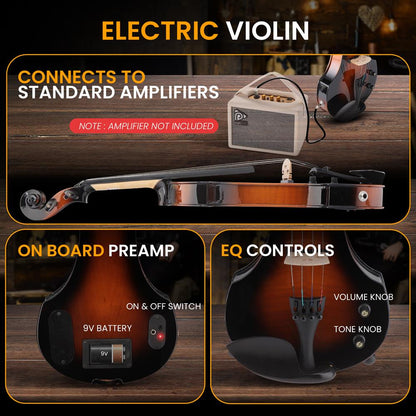 Electric Plywood Violin Sunburst