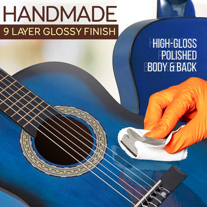Classic Style 3/4 Scale Guitar Blue