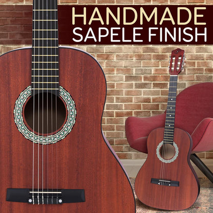 Classic Style 3/4 Scale Guitar Dark Wood