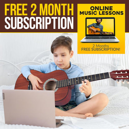 Classic Style 3/4 Scale Guitar Dark Wood