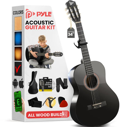 34’’ Acoustic Classic Guitar Black