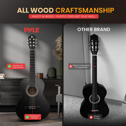 34’’ Acoustic Classic Guitar Black