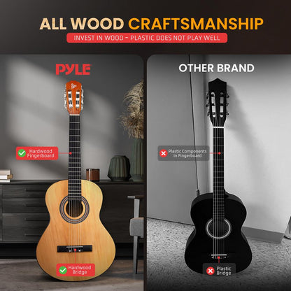 39’’ Acoustic Classic Guitar Left Hand Style