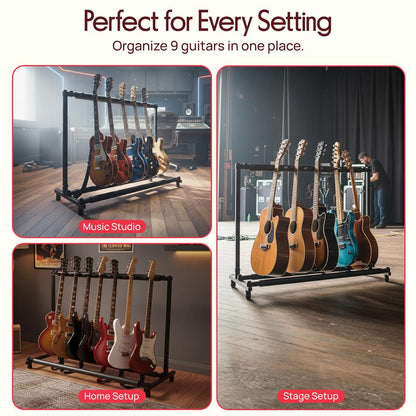 Foldable Multi-Guitar Stand