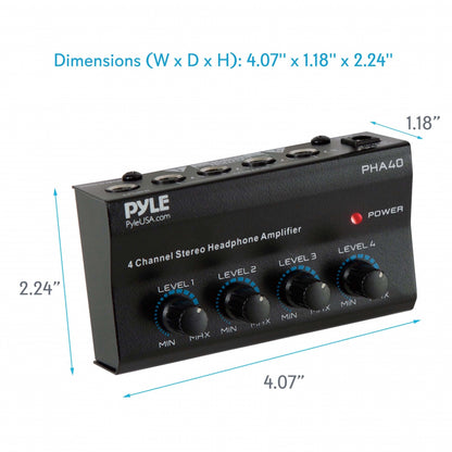4-Ch. Stereo Headphone Amplifier