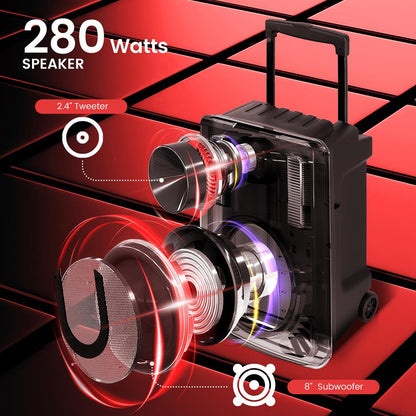 8” Portable PA Speaker PHPWA8TB.5
