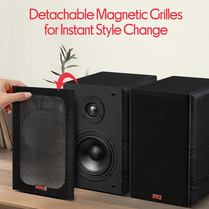 Bookshelf Speakers Black 6.5"