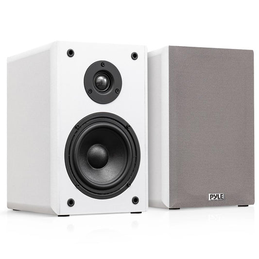Bookshelf Speakers White 6.5"
