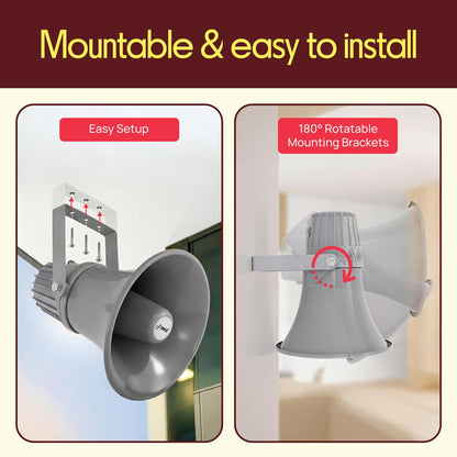 12.7'' Indoor/Outdoor PA Horn Speaker