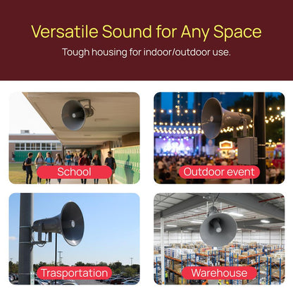 16'' Indoor / Outdoor PA Horn Speaker