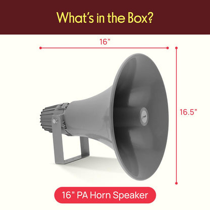 16'' Indoor / Outdoor PA Horn Speaker