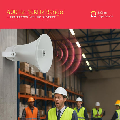 9.4'' Indoor/Outdoor PA Horn Speaker