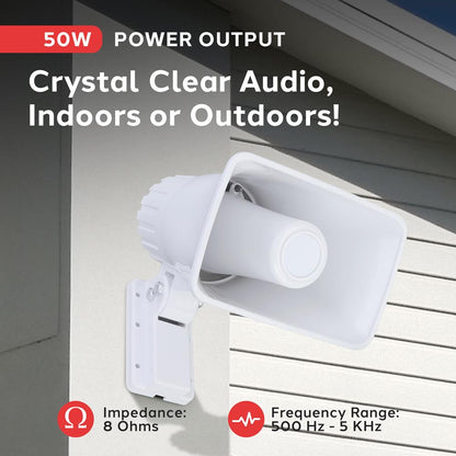 Portable PA Horn Speaker 6"