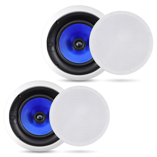 6.5 In-Wall/Ceiling Speakers 250W Hi-Fi Sound Silk Tweeter