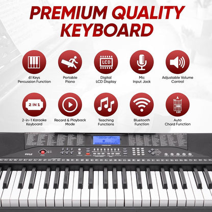 Digital Musical Karaoke Keyboard LCD Display