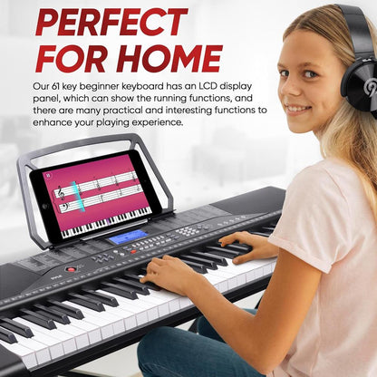 Digital Musical Karaoke Keyboard LCD Display