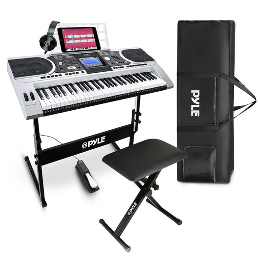 Digital Musical Karaoke Keyboard Silver