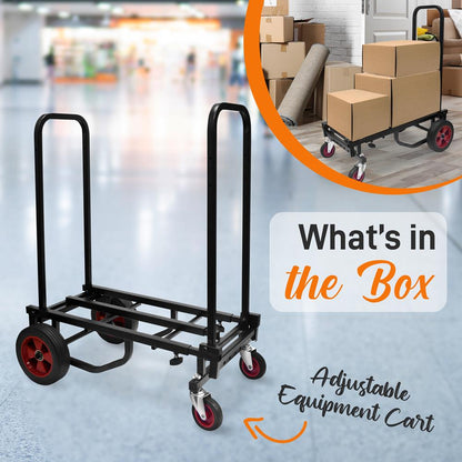 Adjustable Equipment Cart 300 lb Capacity