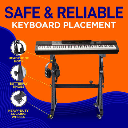 Keyboard Stand with Wheels