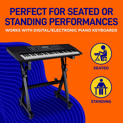 Keyboard Stand with Wheels