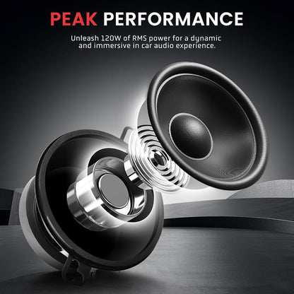 Two-Way Speaker System 120W Black