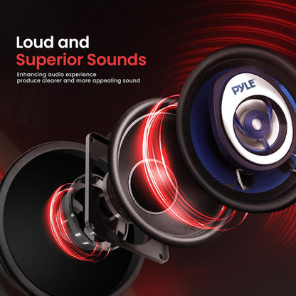 Two-Way Speaker System 120W Blue