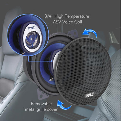 4 inch Component Car Speakers Blue