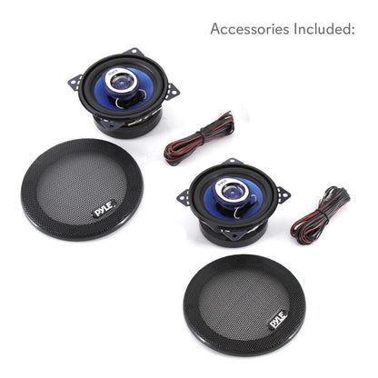 4 inch Component Car Speakers Blue