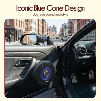 6.5 inch Component Car Speakers Blue