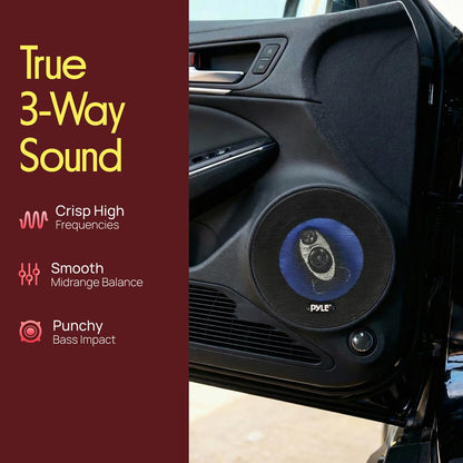 6.5 inch Component Car Speakers Blue