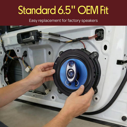 6.5 inch Component Car Speakers Blue
